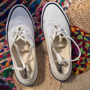 Keds White Lace-Up Sneakers